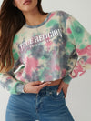 LOGO RELAXED CROP SWEATSHIRT