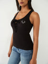 LOGO LACE UP TANK