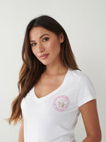 V NECK TEE