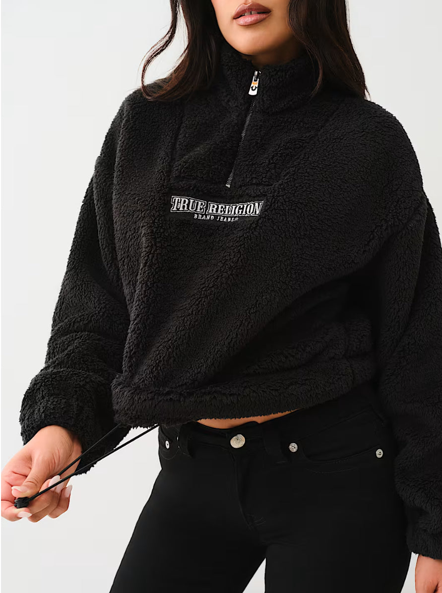 ARCHED LOGO HALF ZIP PULLOVER