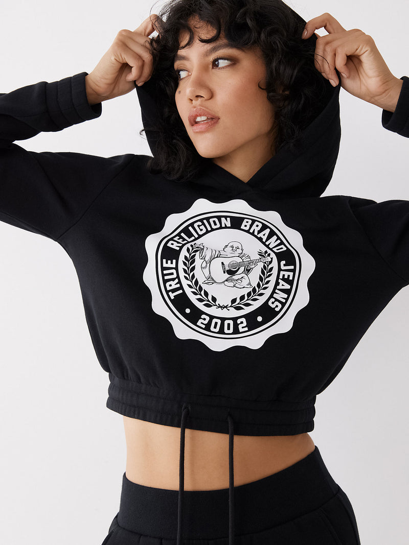 COLLEGIATE CROP HOODIE