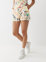 TIE DYE LOGO SWEAT SHORT