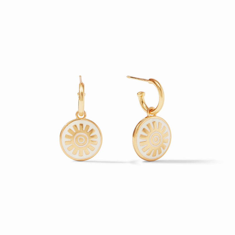 SOLEIL HOOP & CHARM EARRING