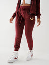 VELOUR LOGO JOGGER