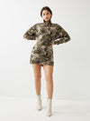 CAMO SWEATSHIRT DRESS