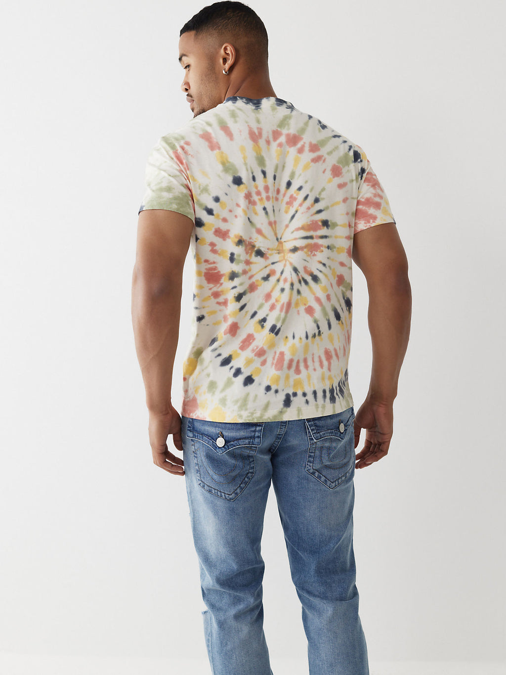 TIE DYE TRUE LOGO TEE