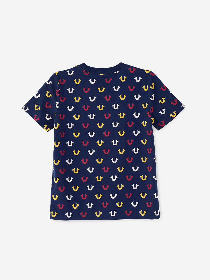 ALLOVER PRINT LOGO TEE