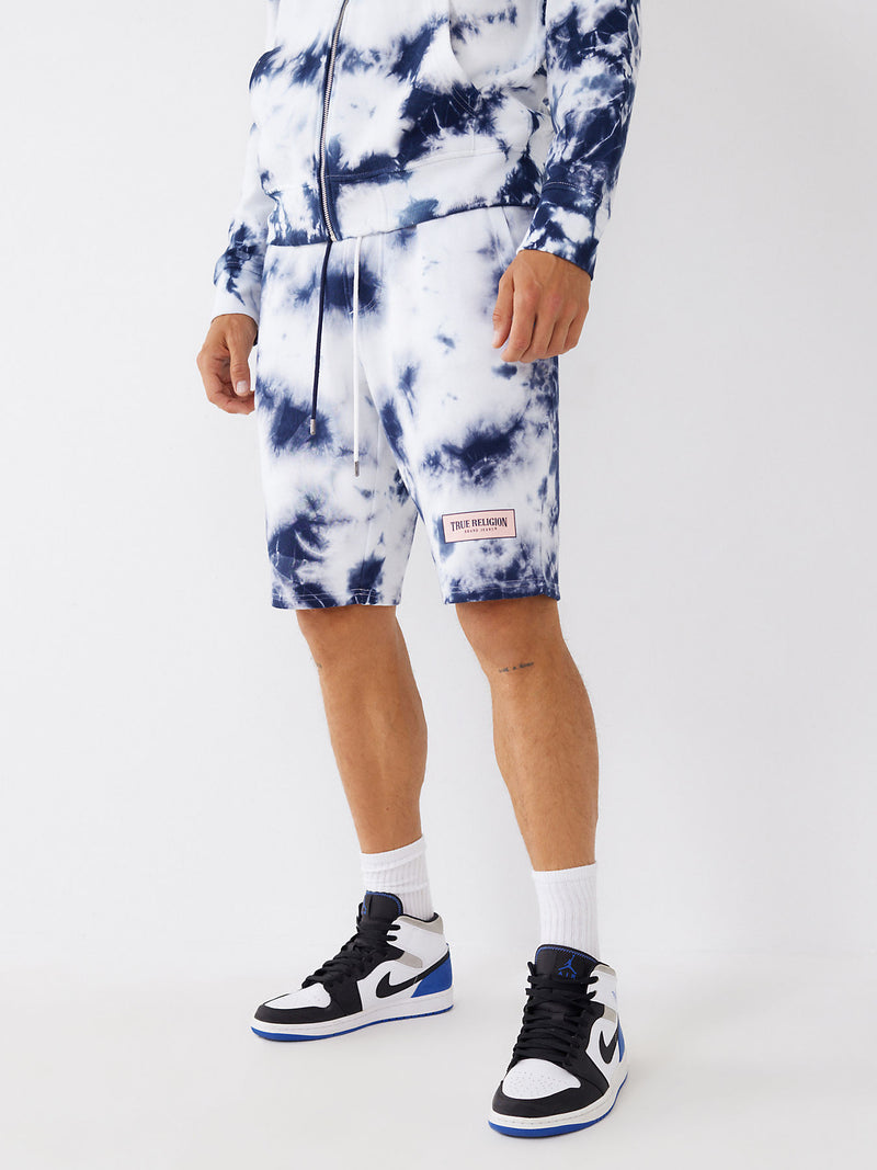 TIE DYE LOGO SWEAT SHORT