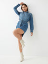 DENIM SHIRT DRESS