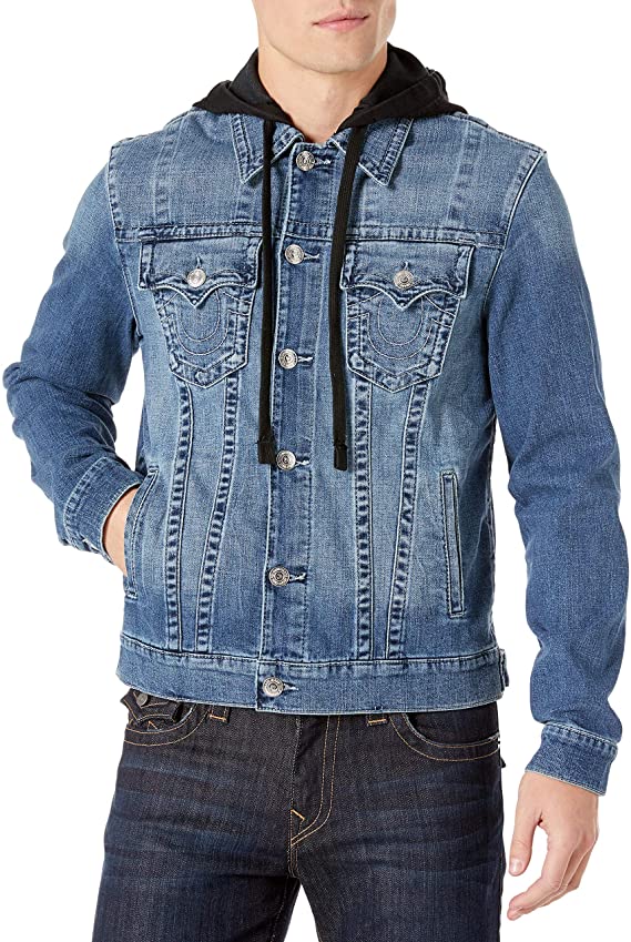 TRUCKER JACKET WITH HOOD