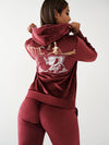 VELOUR ZIP HOODIE