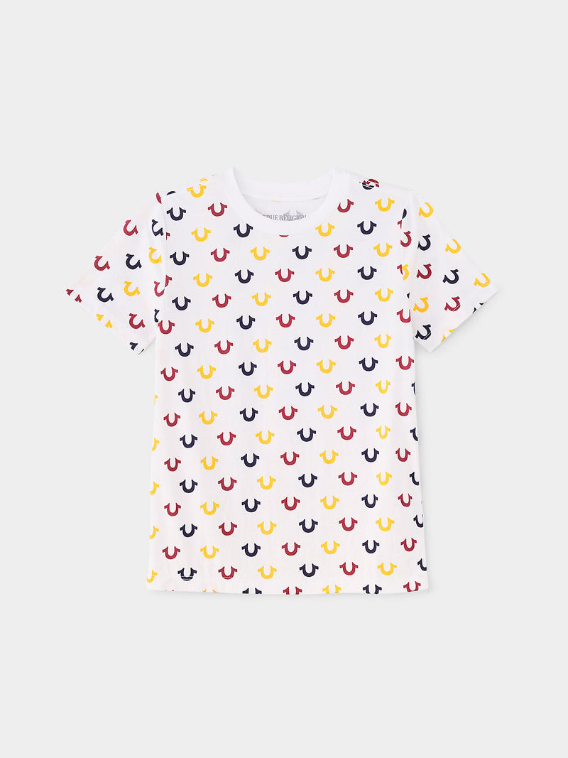 ALLOVER PRINT LOGO TEE