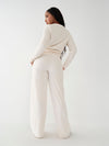 VELOUR WIDE LEG PANT