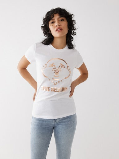 FOIL BUDDHA SLIM CREW TEE