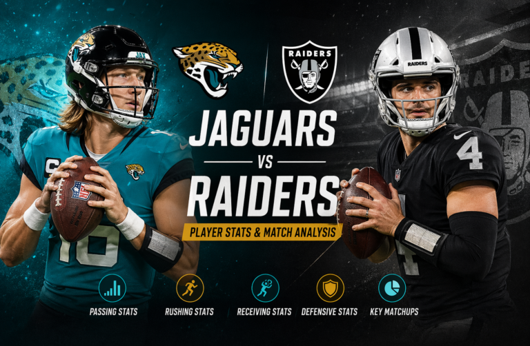 Jacksonville Jaguars vs Las Vegas Raiders Match Player Stats