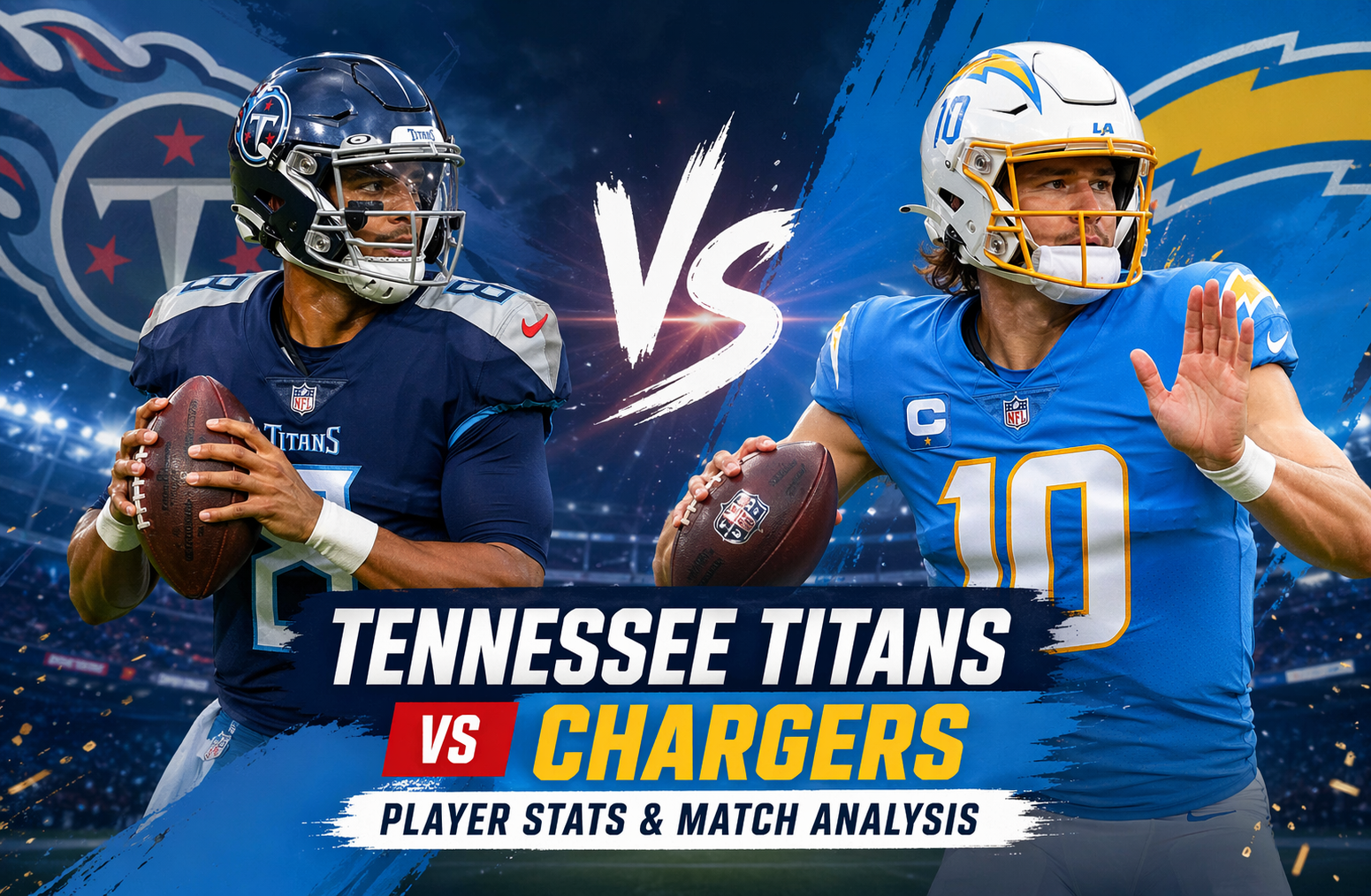 Tennessee Titans vs Chargers Match Player Stats Analysis