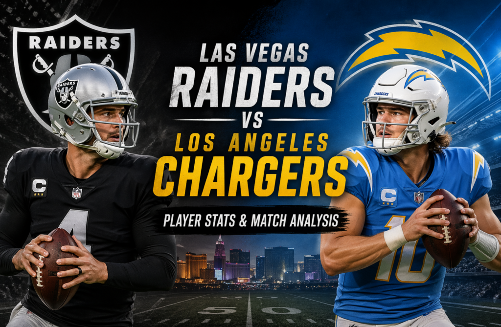 Las Vegas Raiders vs Los Angeles Chargers Match Player Stats