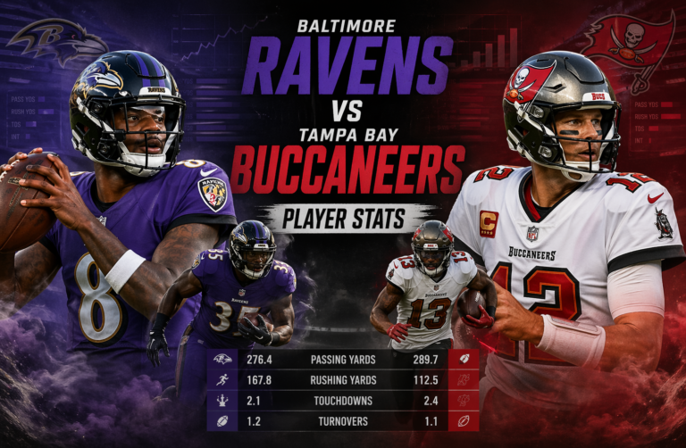 Baltimore Ravens vs Tampa Bay Buccaneers Match Player Stats