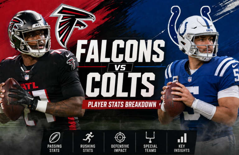 Atlanta Falcons vs Colts Match Player Stats