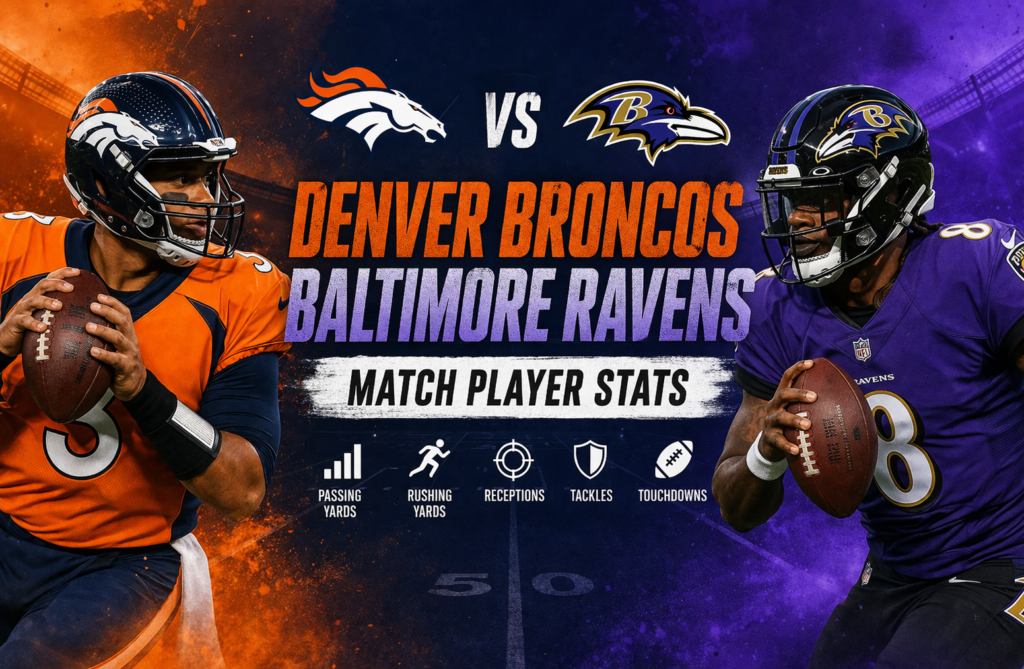 Denver Broncos vs. Baltimore Ravens Match Player Stats