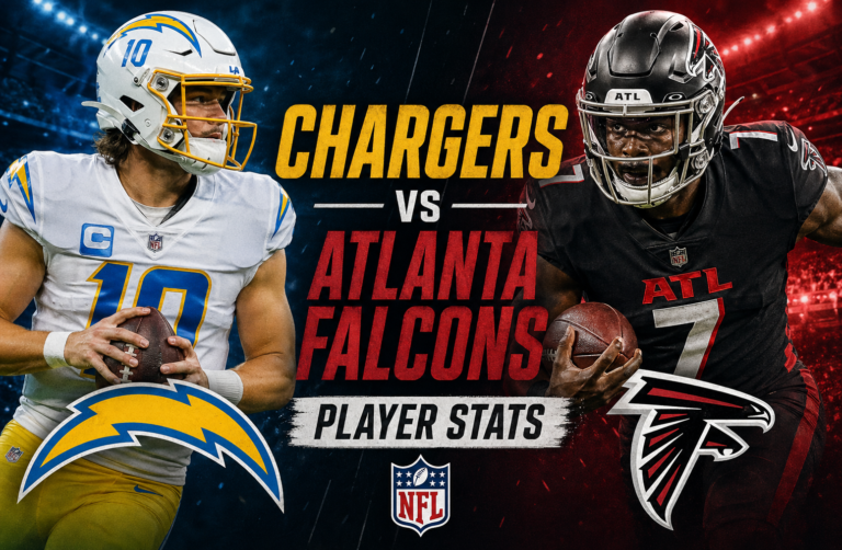 Chargers vs Atlanta Falcons Match Player Stats