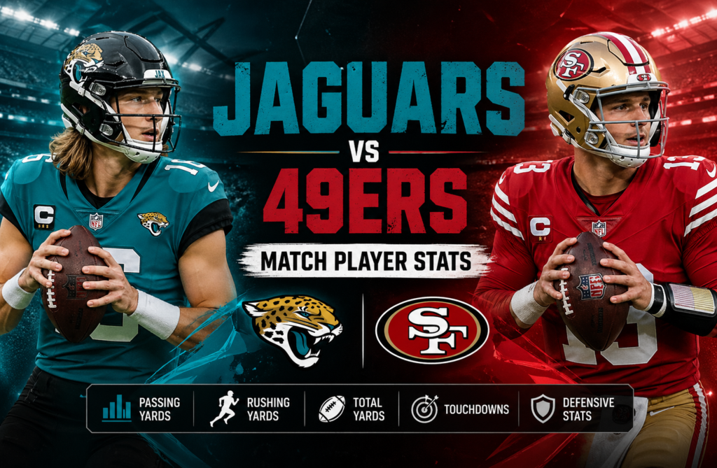 Jacksonville Jaguars vs 49ers Match Player Stats