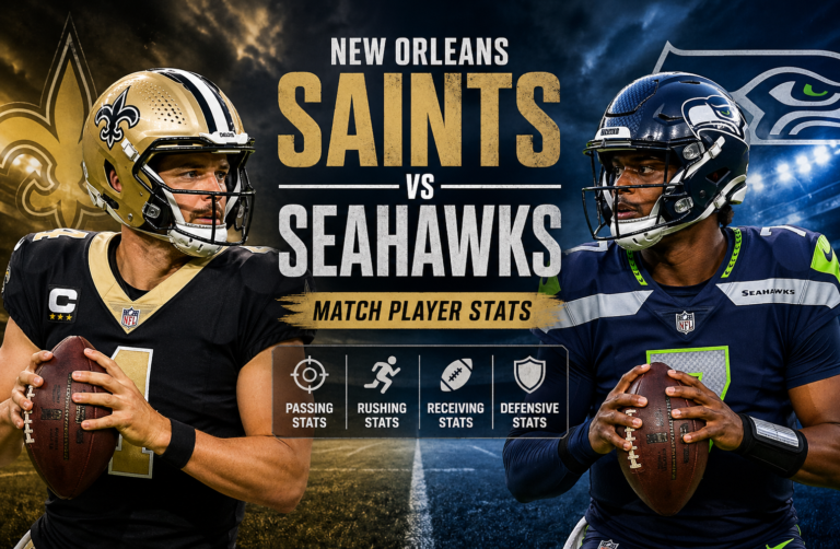 New Orleans Saints vs Seahawks Match Player Stats