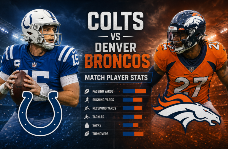 Colts vs Denver Broncos Match Player Stats