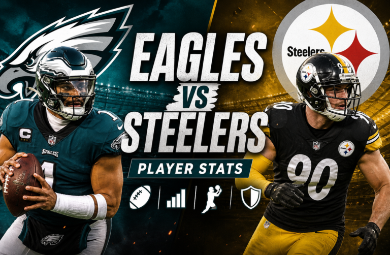 Philadelphia Eagles vs Steelers Player Stats