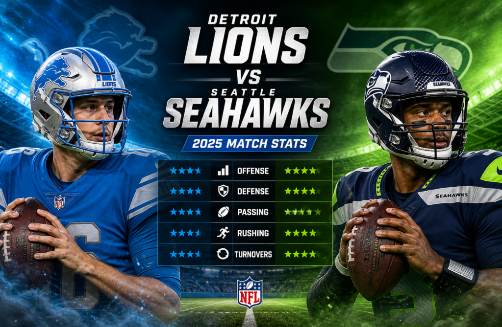 Detroit Lions vs Seahawks 2025 Match Stats