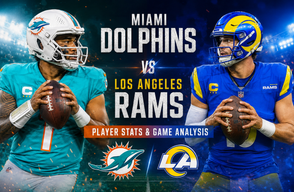 Miami Dolphins vs Los Angeles Rams Match Player Stats